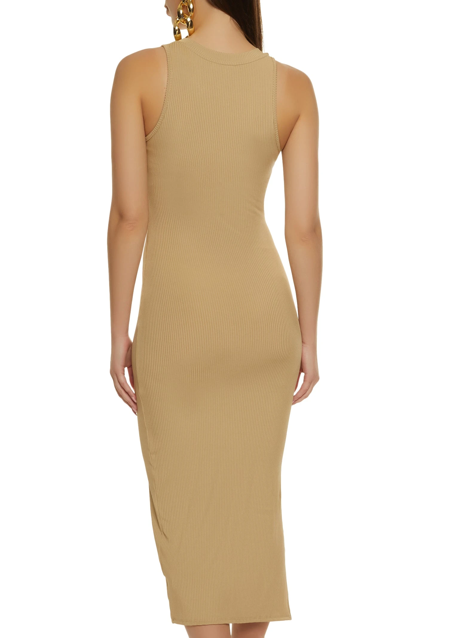 O Ring Cut Out Midi Dress - Image 3