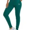 LA Embroidered Pintuck Joggers