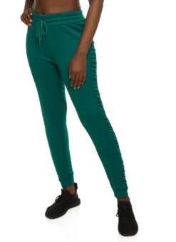 Fleece Ruched Side Joggers