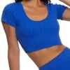 Compression Rib Cropped Active Top
