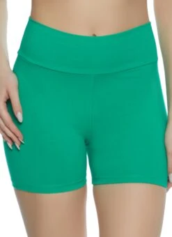 Ambiance Basic Wide Waistband Biker Shorts