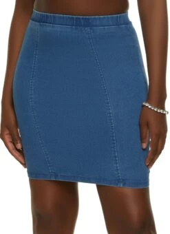 Mini Pencil Denim Skirt