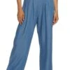 Chambray Wide Leg Pants