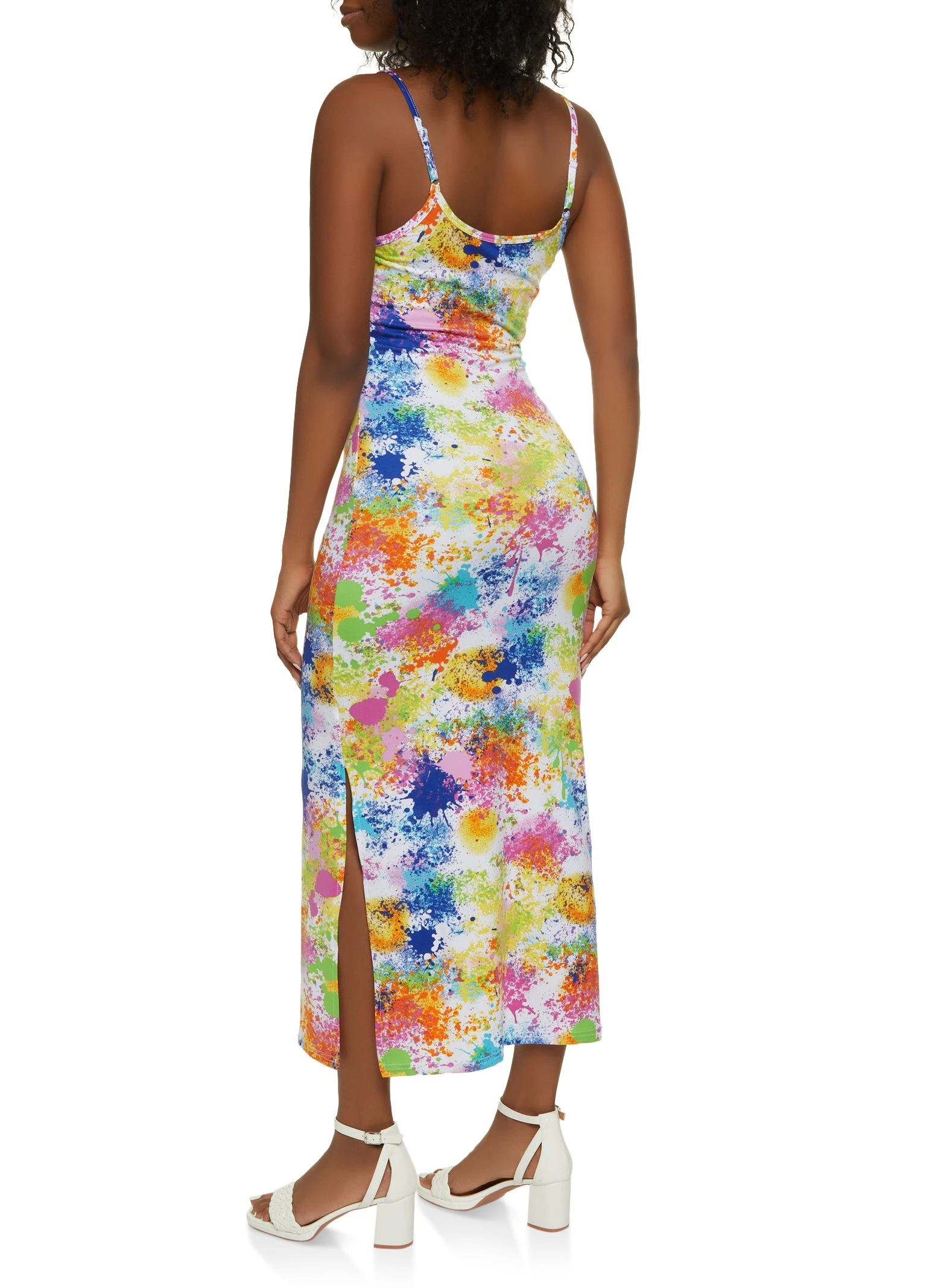 Paint Splatter Cami Maxi Dress - Image 3