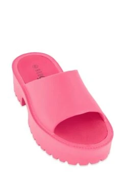 Lug Sole Platform Slides