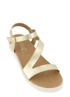 Crossed Ankle Strap Sandals