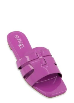 Strappy Band Slide Sandals