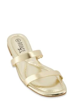 Double Strap Flat Sandals