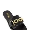 Single Band Chain Detail Slide Sandals