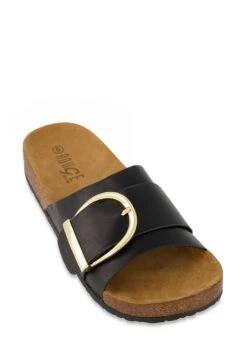 Buckle Band Footbed Sandals