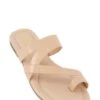 Toe Loop Asymmetrical Band Slide Sandals