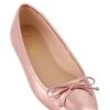 Square Toe Bow Tie Ballet Flats