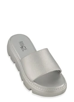 Solid Lug Sole Platform Slide Sandals