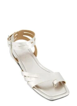 Toe Loop Cut Out Band Buckle Strap Sandals