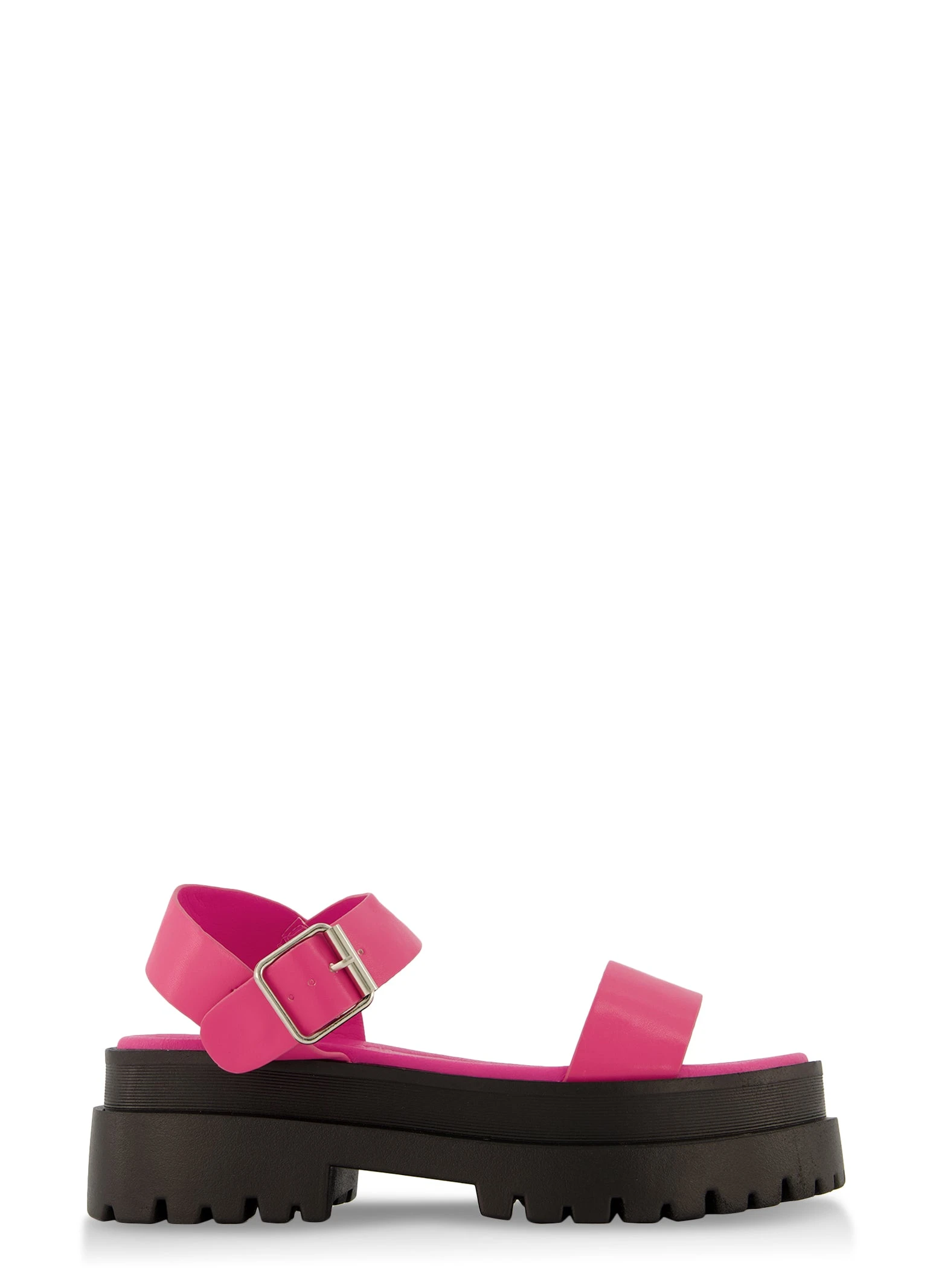 Lug Sole Buckled Ankle Sandals - Image 2
