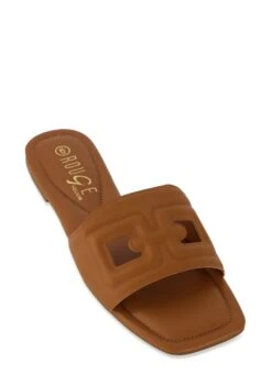 Cut Out Slide Sandals