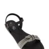 Rhinestone Knotted Band Flat Sandals