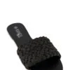 Solid Braided Single Band Slide Sandals