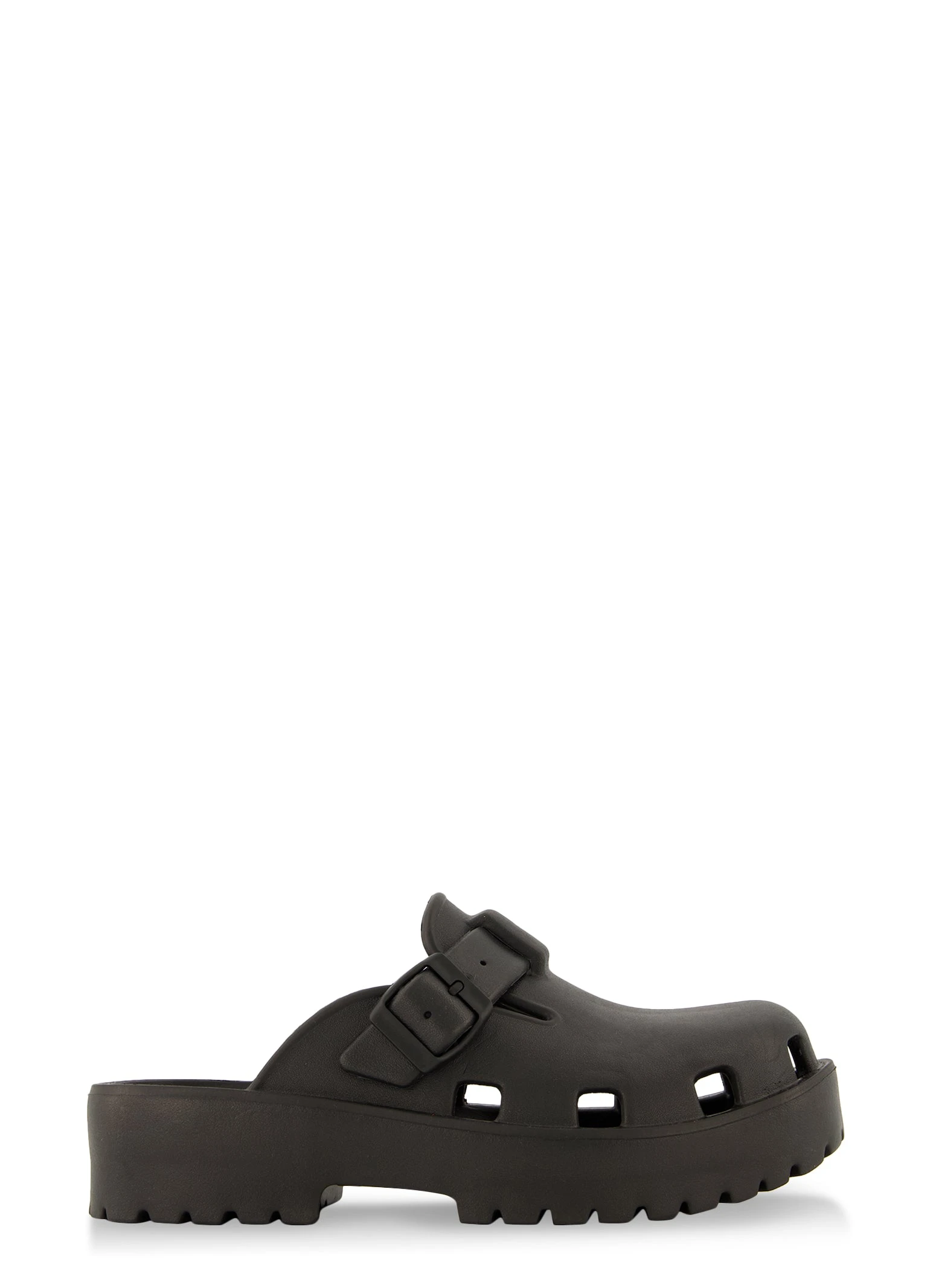 Buckle Cut Out Slip On Clogs - Image 2