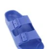 Double Buckled Band Slide Sandals