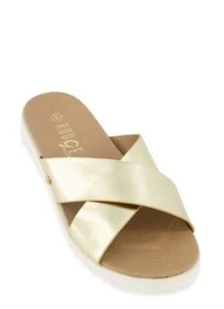 Cross Band Slide Sandals