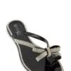 Rhinestone Studded Bow Tie Jelly Thong Sandals