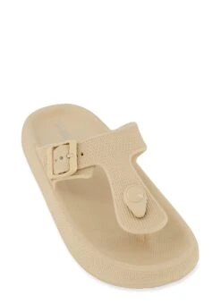 Textured Thong Sandals