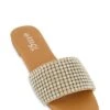 Rhinestone Single Band Slide Sandals