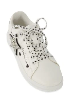 Rhinestone Star Lace Up Sneakers