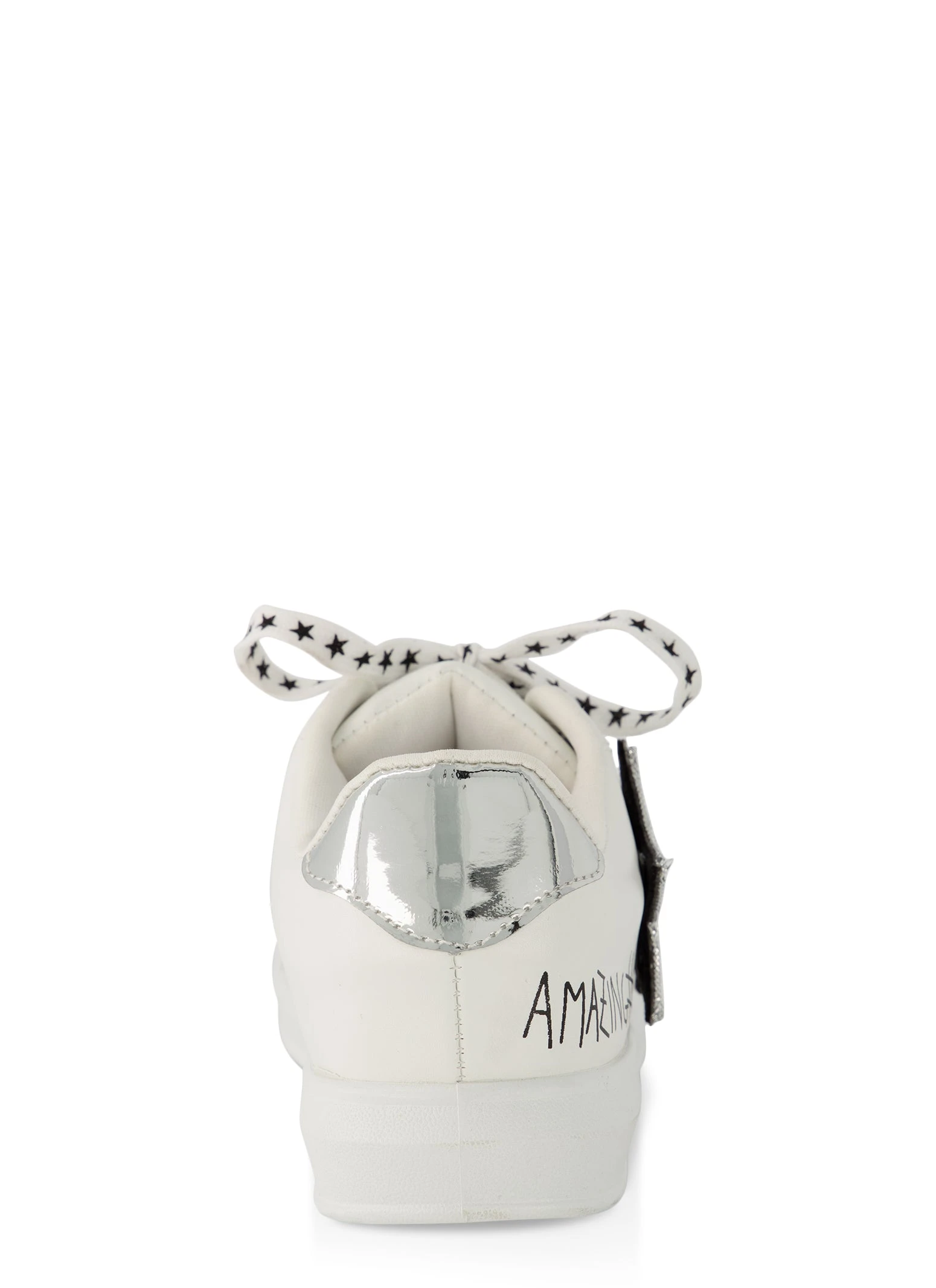 Rhinestone Star Lace Up Sneakers - Image 3