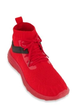 Athletic Lace Up Slip On Sneakers