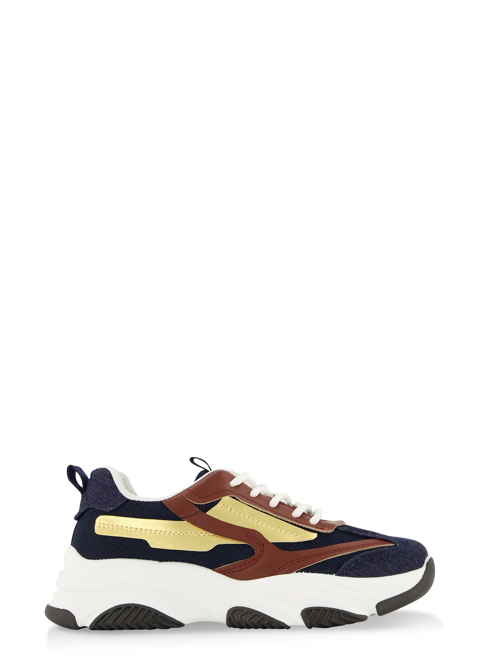 Chunky Sole Lace Up Sneakers - Image 2