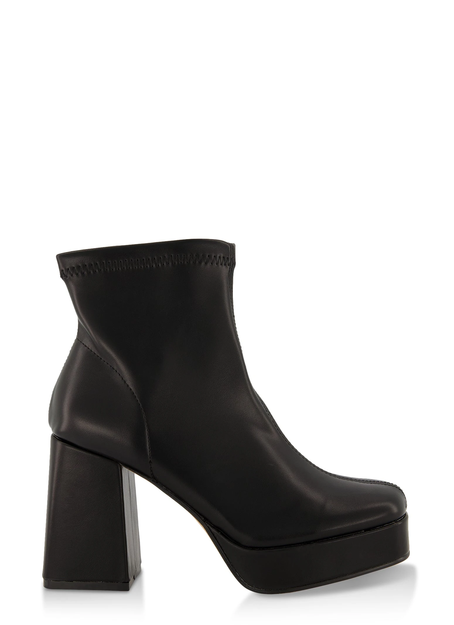 Chunky High Heel Booties - Image 2