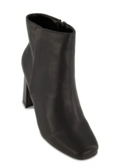 Square Toe Side Zip Booties