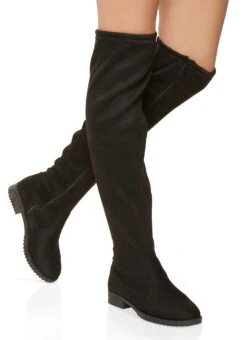 Zip Up Over The Knee Boots