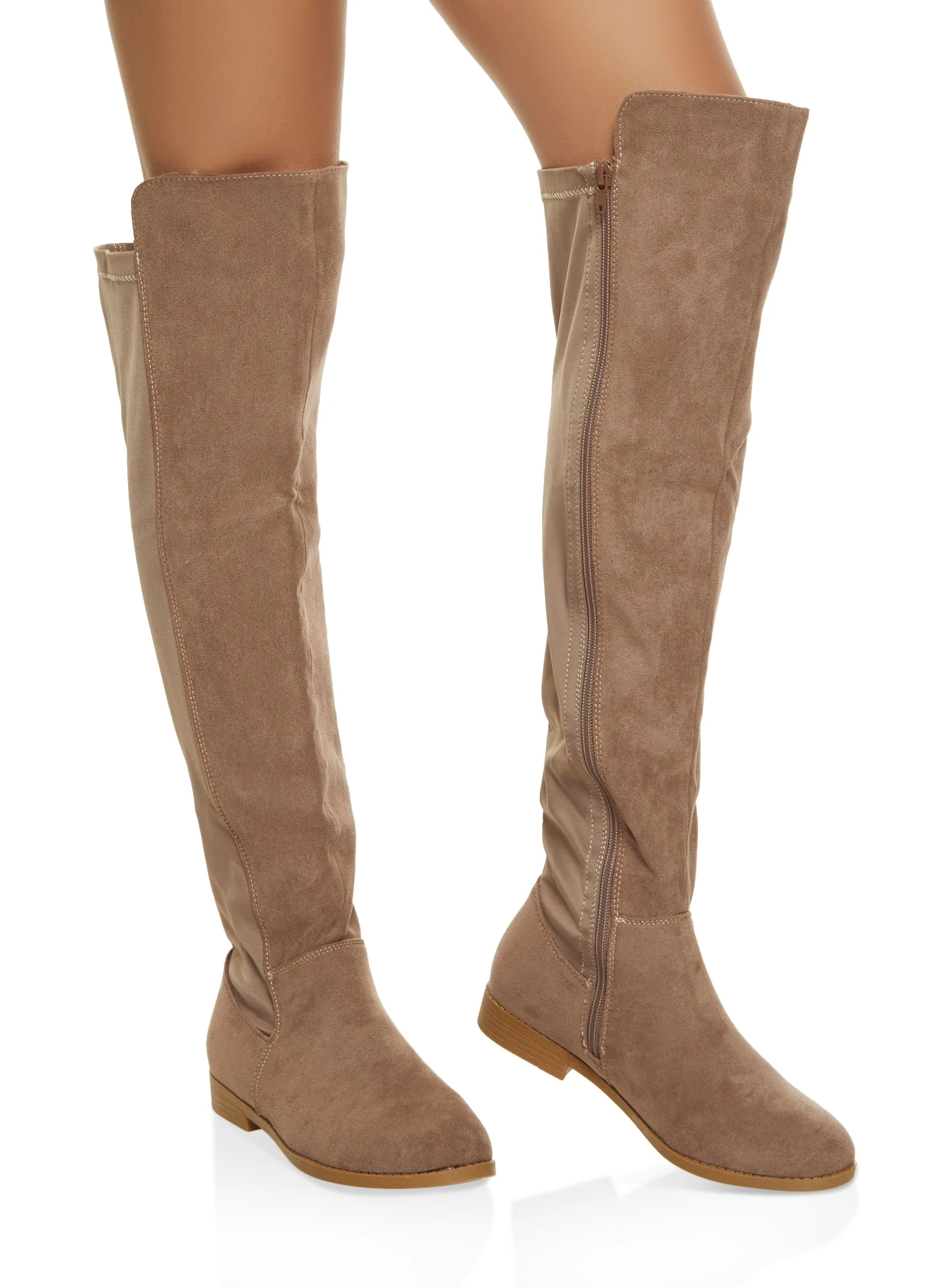 Stretch Over The Knee Flat Boots - Image 2