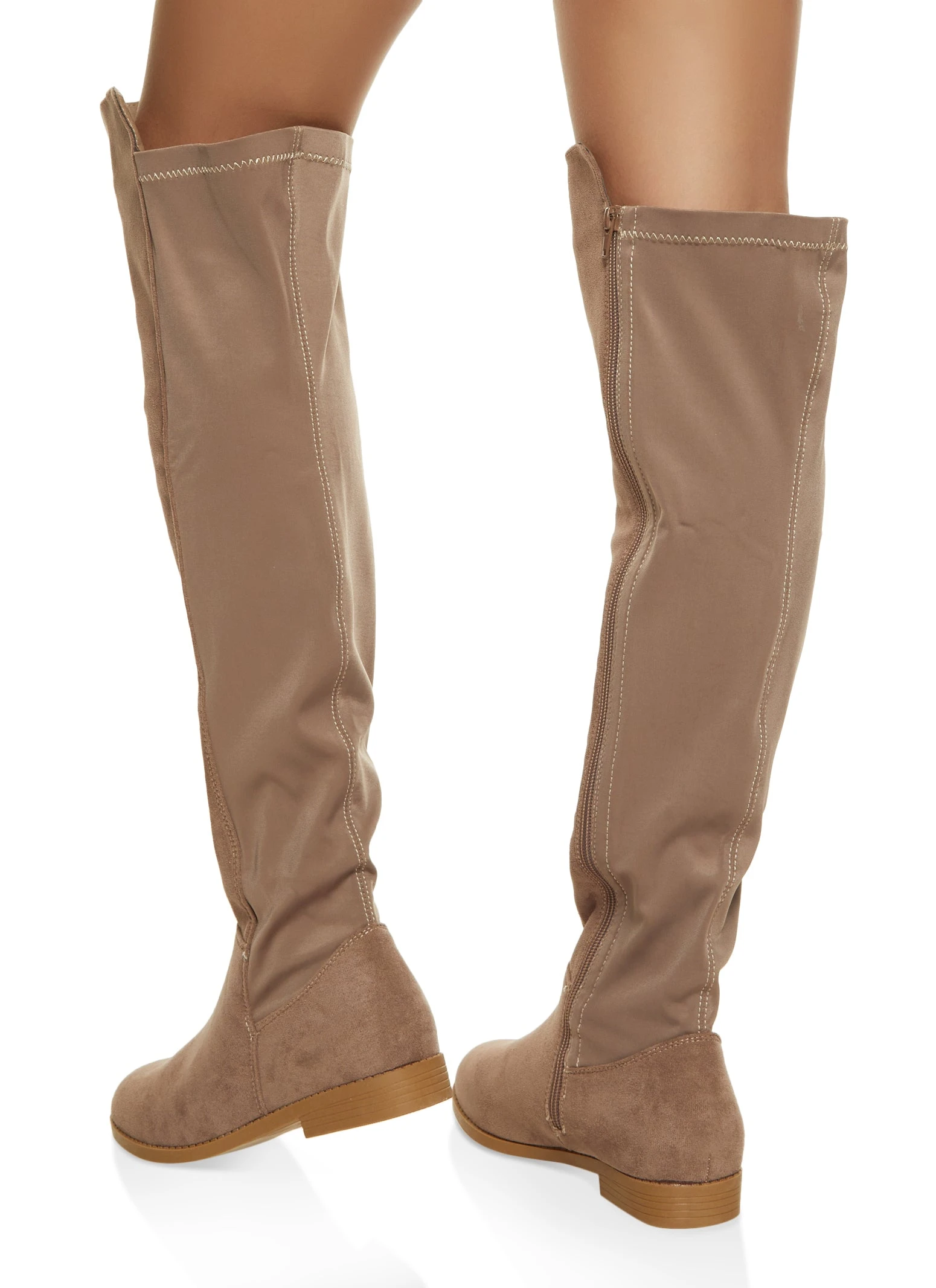 Stretch Over The Knee Flat Boots - Image 3