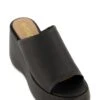 Open Toe Wedge Slide Sandals