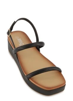 Double Ankle Strap Platform Wedges