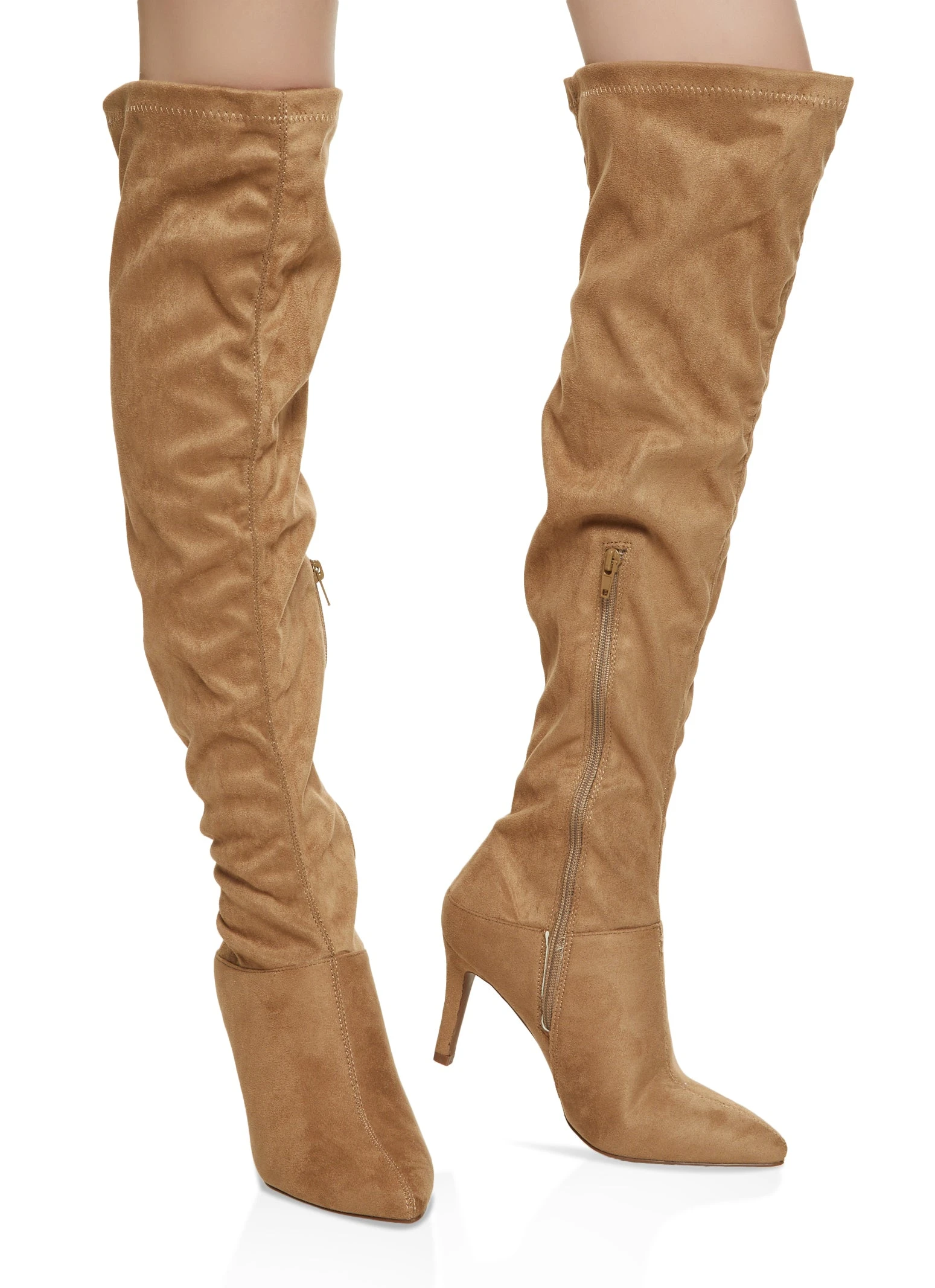 Pointed Toe Stiletto Over The Knee Boots - Image 2