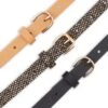 Glitter Metallic Buckle Belts - 3 Pack