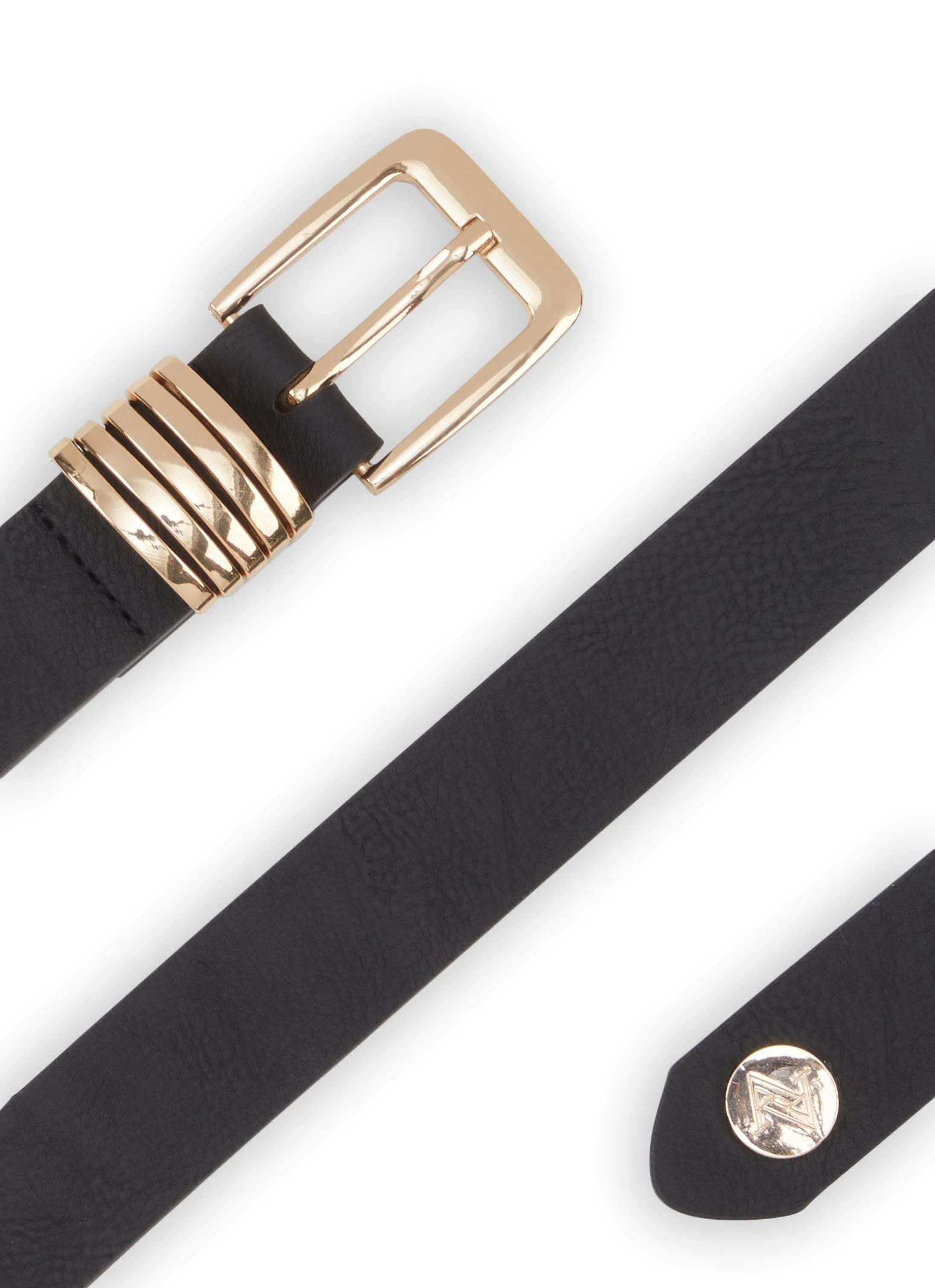 Solid Multi Loop Metallic Buckle Belt - Image 2