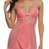 Sheer Lace Babydoll And G String