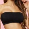 Black Seamless Bandeau Bra