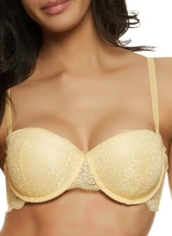 Scalloped Floral Lace Balconette Bra | Converts To Strapless