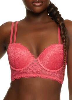 Double Strap Longline Plunge Bra