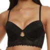 Cut Out Front Long Line Plunge Bra