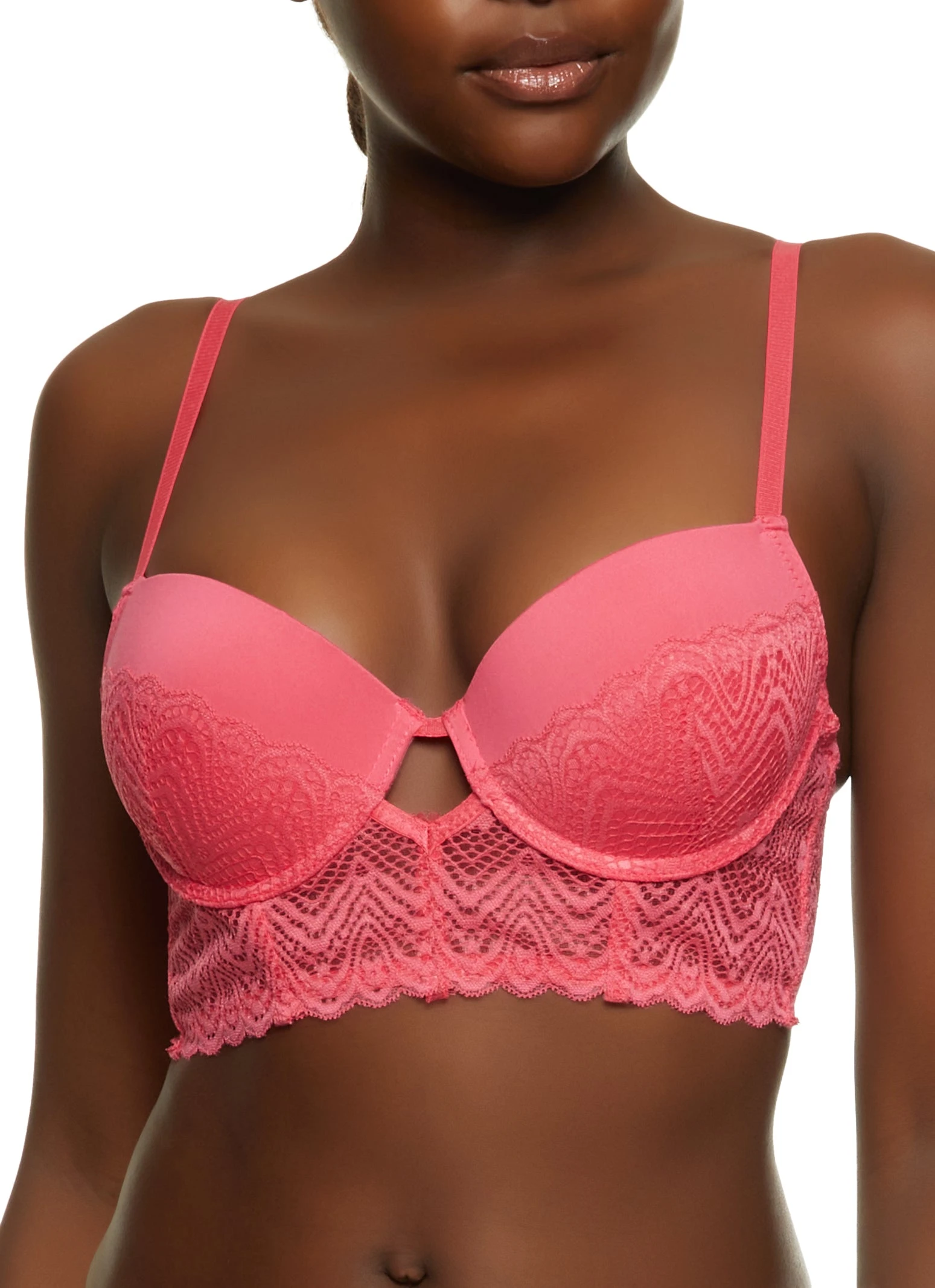 Keyhole Longline Plunge Bra