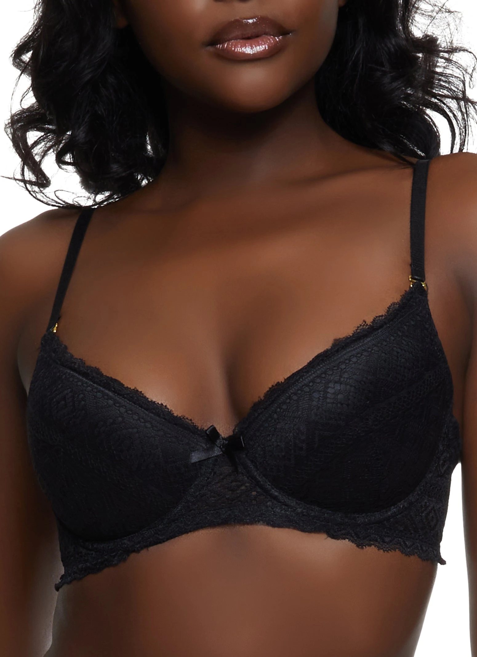Convertible Black Plunge Bra