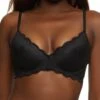 Scalloped Hem Lace Plunge Bra